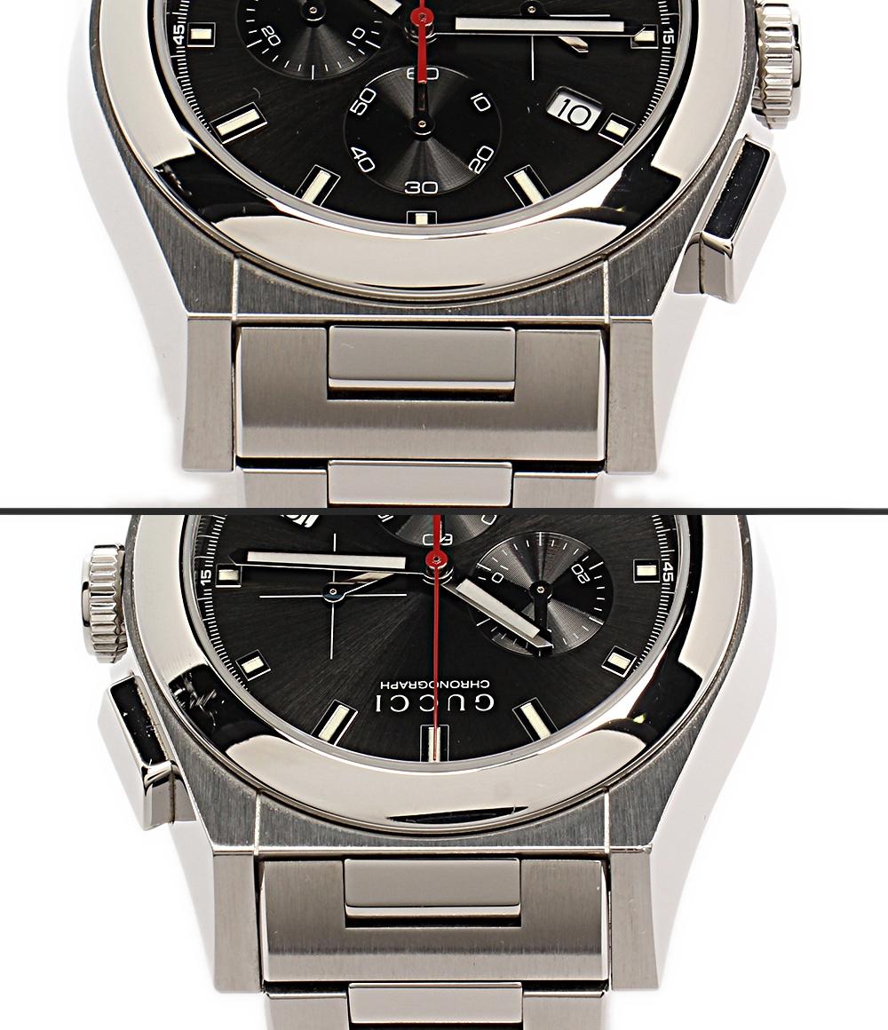 GUCCI 腕時計 パンテオン クオーツ ブラック 115.2 メンズ グッチ