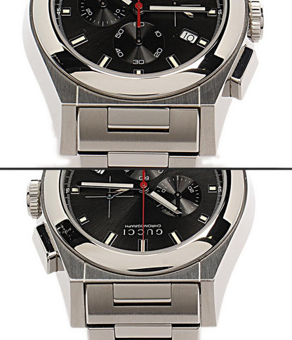 GUCCI 腕時計 パンテオン クオーツ ブラック 115.2 メンズ グッチ