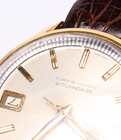 SEIKO 腕時計 セイコーマチック 自動巻き ホワイト 8305-9010 メンズ セイコー