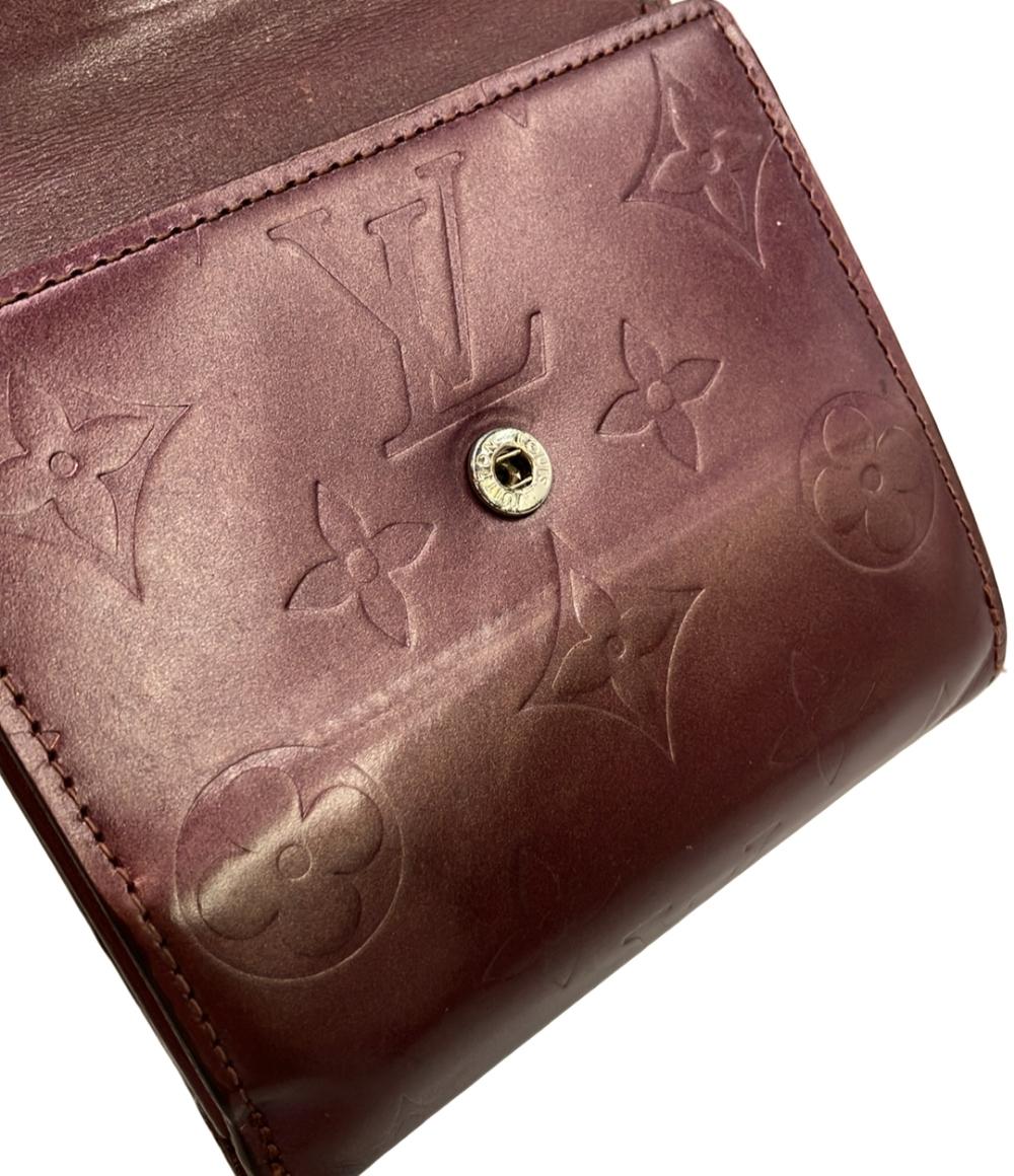 LOUIS VUITTON Wホック 三つ折り財布 モノグラムマット ポルトモネ