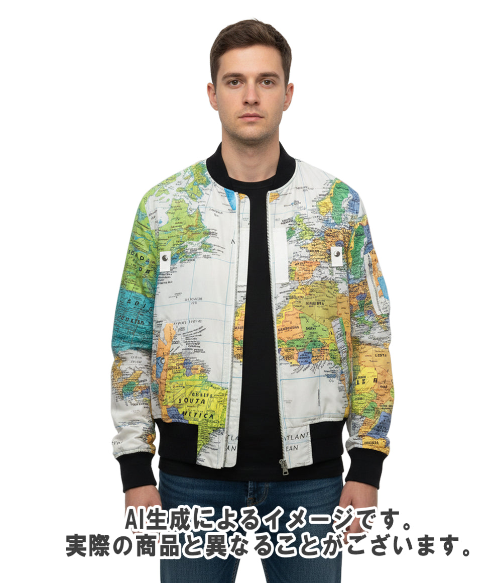 Sacai ブルゾン ワールドマップ 20-02300M メンズ SIZE 2 (M) サカイ