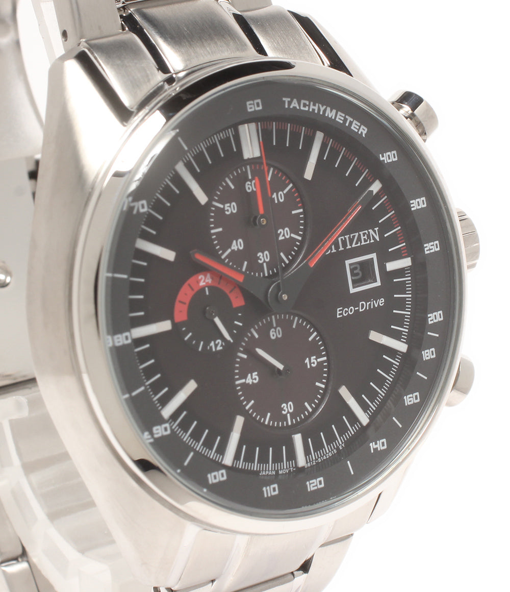 美品 CITIZEN 腕時計 ソーラー ブラック B612-S104394 メンズ シチズン