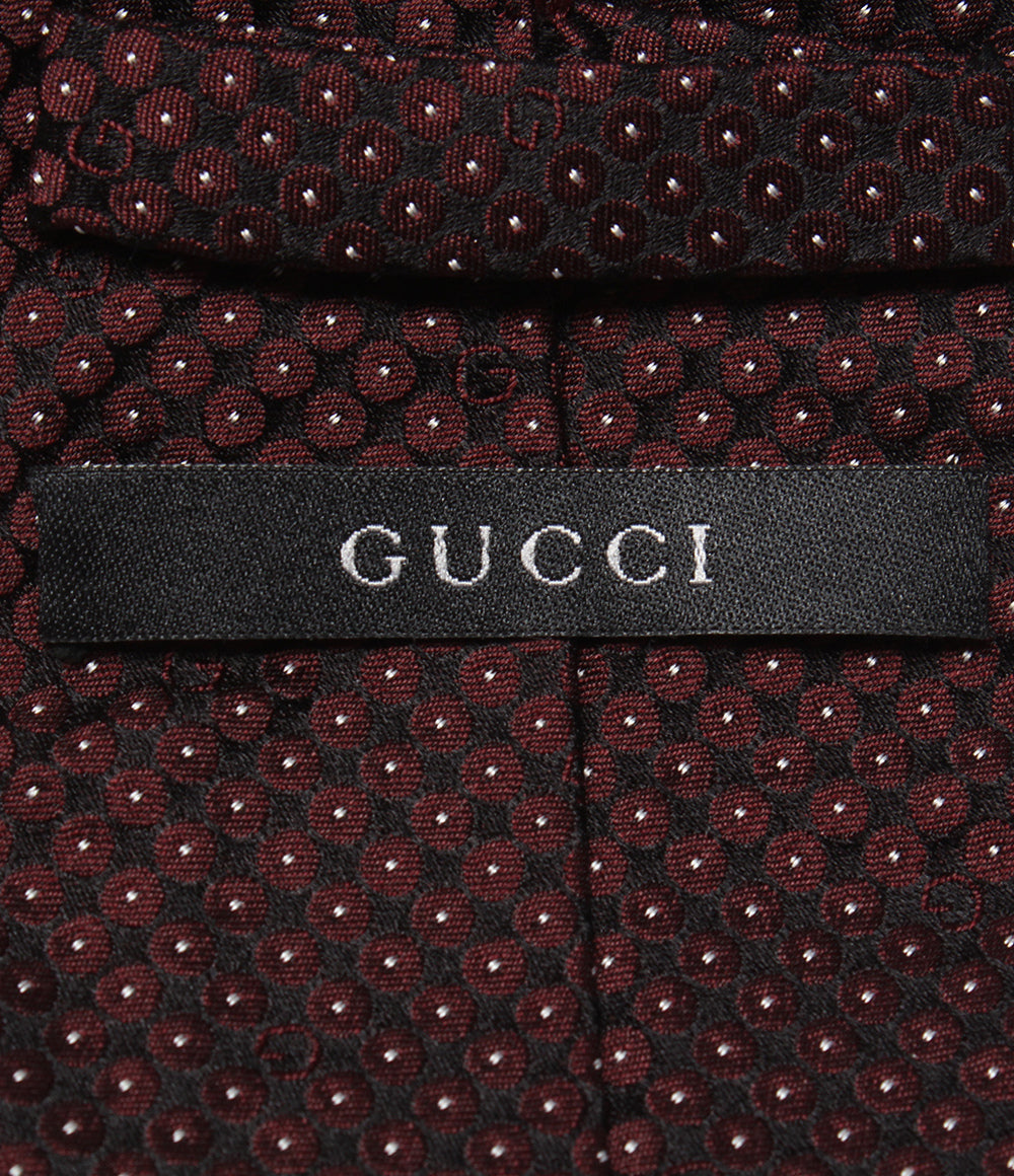 GUCCI ネクタイ シルク100％ ドット柄 メンズ グッチ