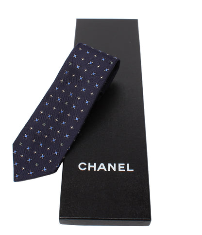 美品 CHANEL ネクタイ シルク100％ ココマーク メンズ シャネル