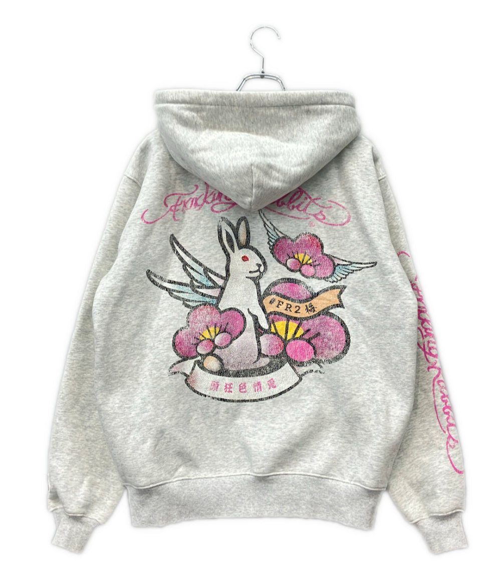 FR2 ジップアップ フーディーパーカー ヴィンテージ加工 メンズ SIZE M エフアールツー