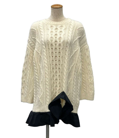 RED VALENTINO ニット切替ワンピース 1R3KC14J6KA レディース SIZE S レッドヴァレンティノ