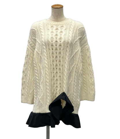 RED VALENTINO ニット切替ワンピース 1R3KC14J6KA レディース SIZE S レッドヴァレンティノ