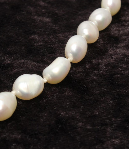 ロングネックレス 淡水パール レディース