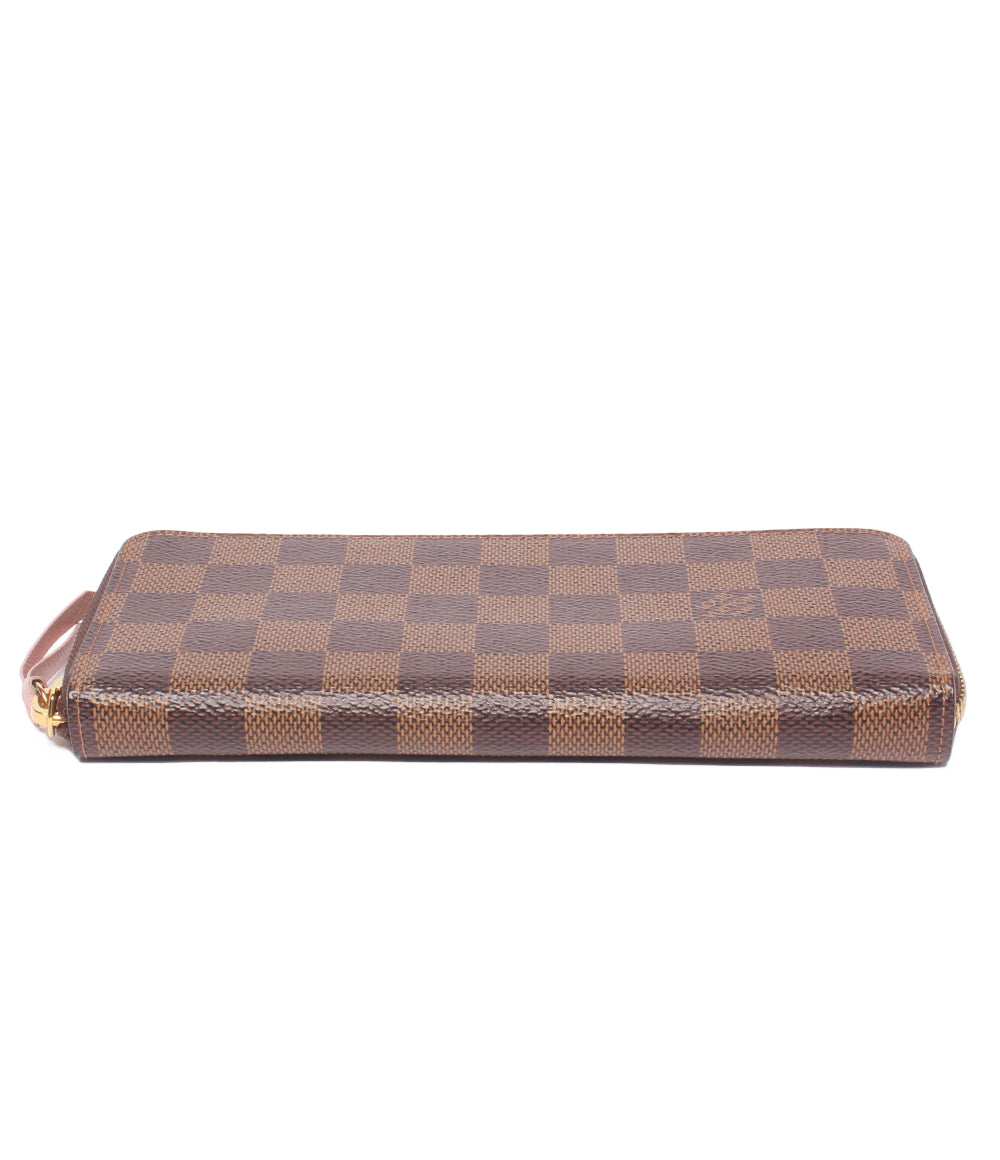 LOUIS VUITTON ラウンドファスナー長財布 ポルトフォイユ クレマンス ダミエ エベヌ N41626 レディース ルイ・ヴィトン