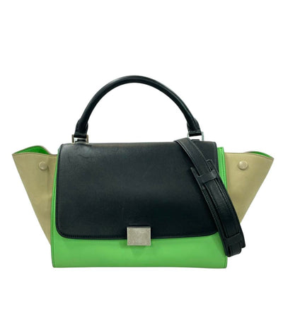 セリーヌ 2way レザーハンドバッグ ショルダーバッグ 肩掛け レディース CELINE