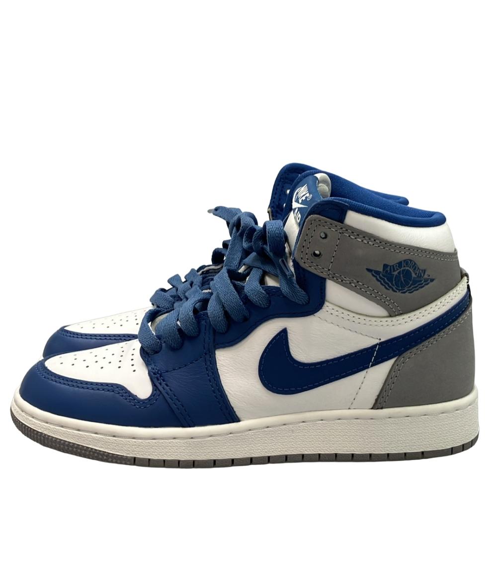 美品 NIKE ハイカットスニーカー エア ジョーダン 1 レトロ HI OG GS FD1437-410 キッズ SIZE 22.5 ナイキ