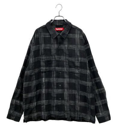 Supreme 長袖シャツ Woven Plaid Shirt メンズ SIZE L シュプリーム