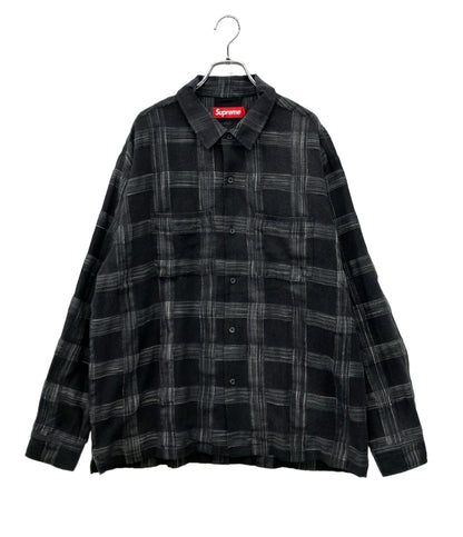 Supreme 長袖シャツ Woven Plaid Shirt メンズ SIZE L シュプリーム
