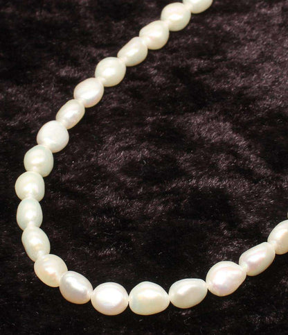 美品 ネックレス SILVER 淡水パール約4×5mm