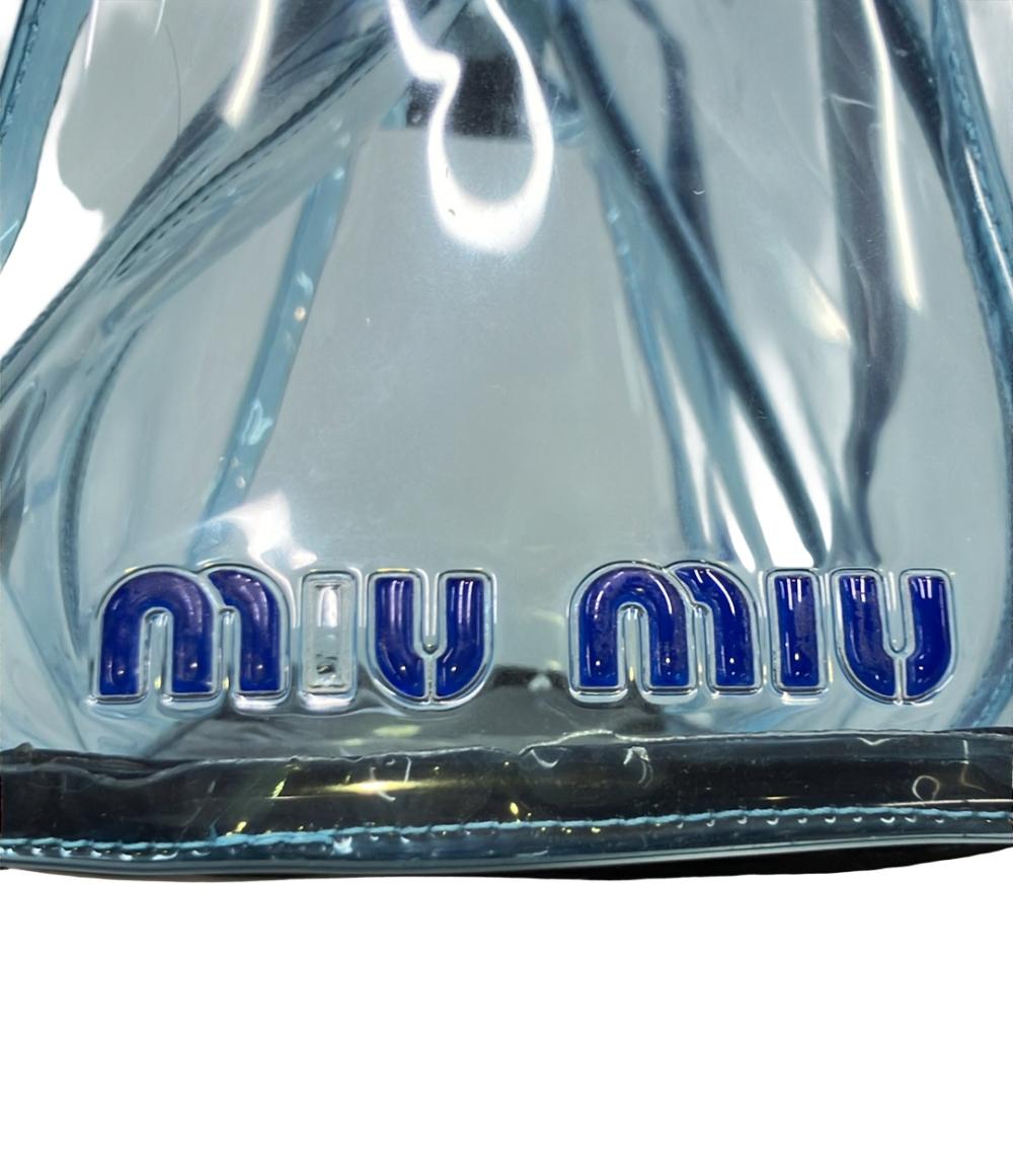 Miu Miu ショルダーバッグ 肩掛け クリアバッグ ビニールバッグ レディース ミュウ ミュウ