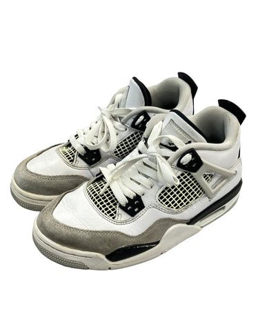 NIKE ミドルカットスニーカー AIR JORDAN 4 RETRO GS 408452-111 キッズ SIZE 24.0 (M) ナイキ