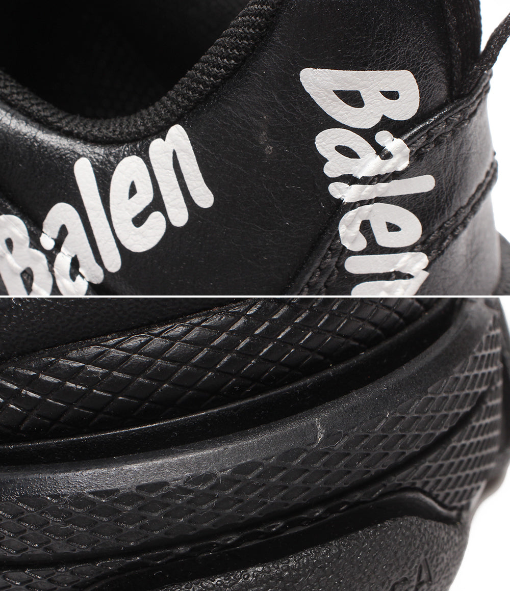 美品 BALENCIAGA ローカットスニーカー 厚底 Triple S LOGO レディース メンズ SIZE 25.0 バレンシアガ
