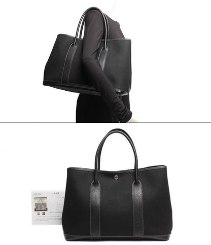 エルメス トートバッグ □H刻印 シルバー金具 ガ－デンパ－ティPM キャンバス レディース HERMES