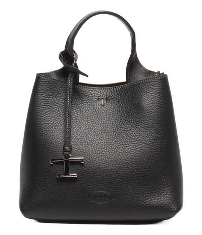 美品 トッズ 2wayショルダーバッグ ハンドバッグ 斜め掛け マイクロ Tタイムレス レディース TOD’S