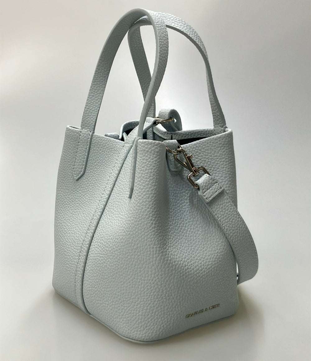 CHARLES&KEITH ハンドバッグ ショルダーバッグ バケツバッグ 2WAY 斜め掛け レザー レディース チャールズ＆キース