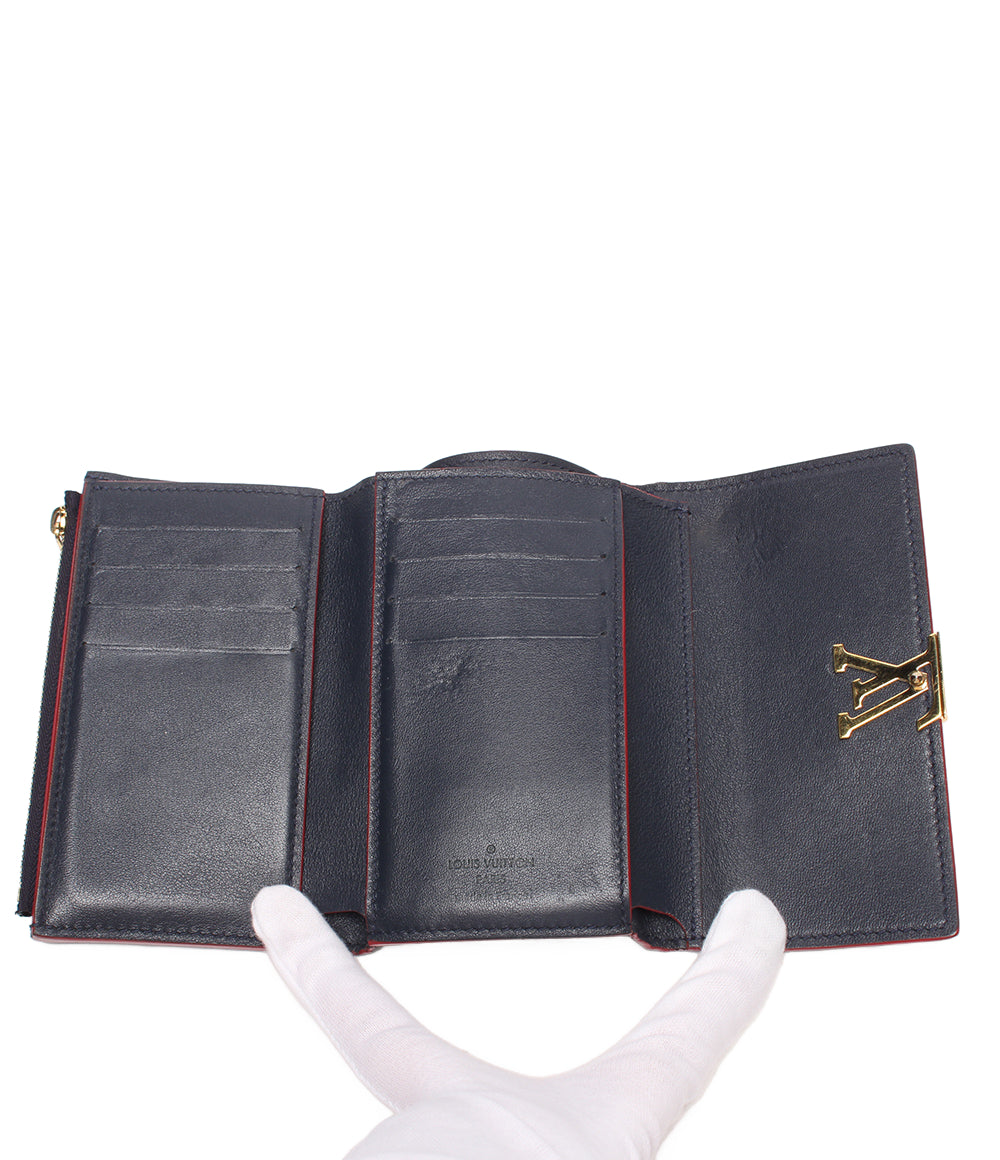 LOUIS VUITTON 三つ折り財布 ポルトフォイユ カプシーヌ M63741 レディース ルイ・ヴィトン