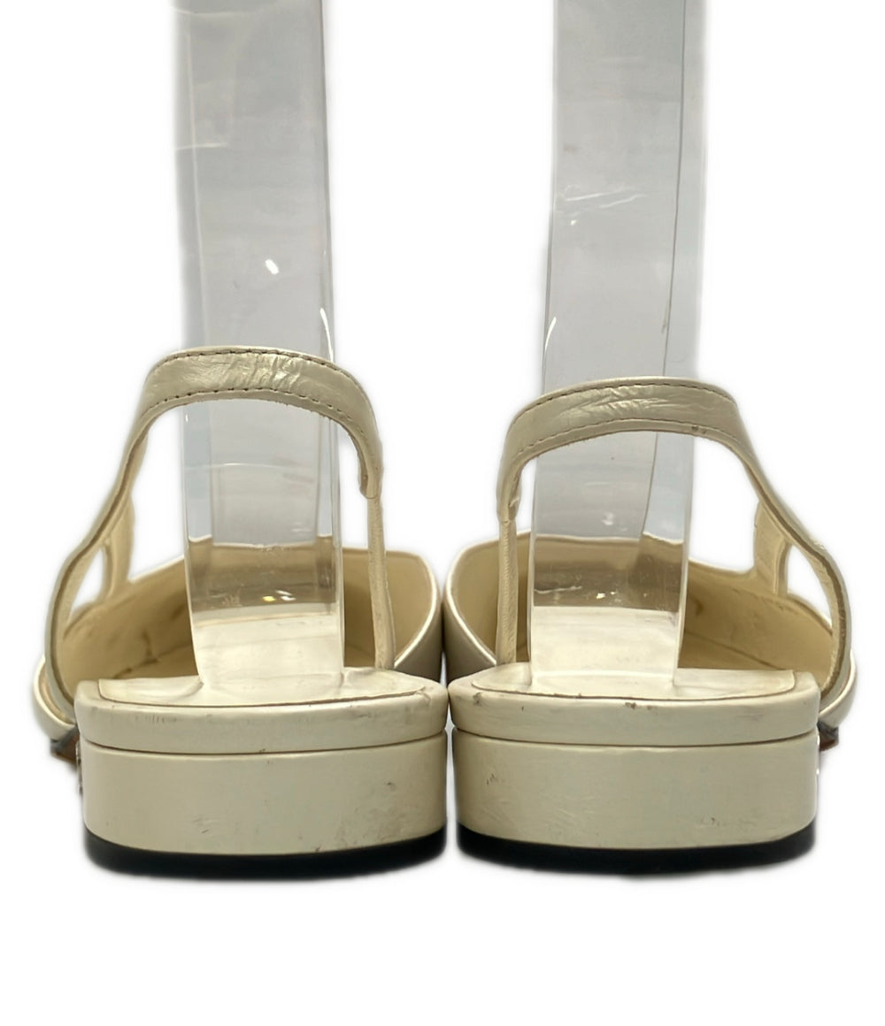 CHANEL スリングバッグフラットパンプス A G31319 レディース SIZE 36