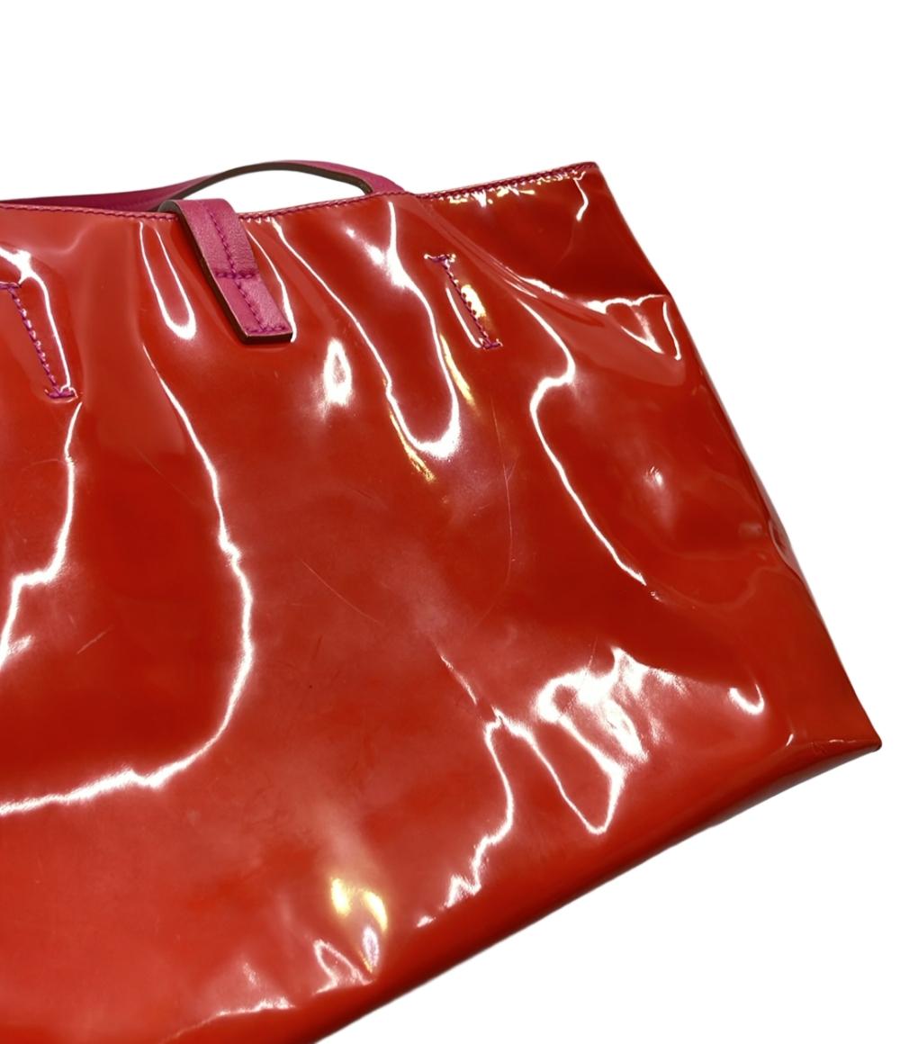 Salvatore Ferragamo トートバッグ パテントレザー リボン ヴァラ AU21 C252 レディース サルヴァトーレフェラガモ