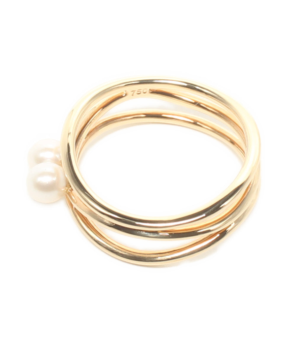 美品 TASAKI リング 指輪 K18 パール3.5mm レディース SIZE 9号 タサキ