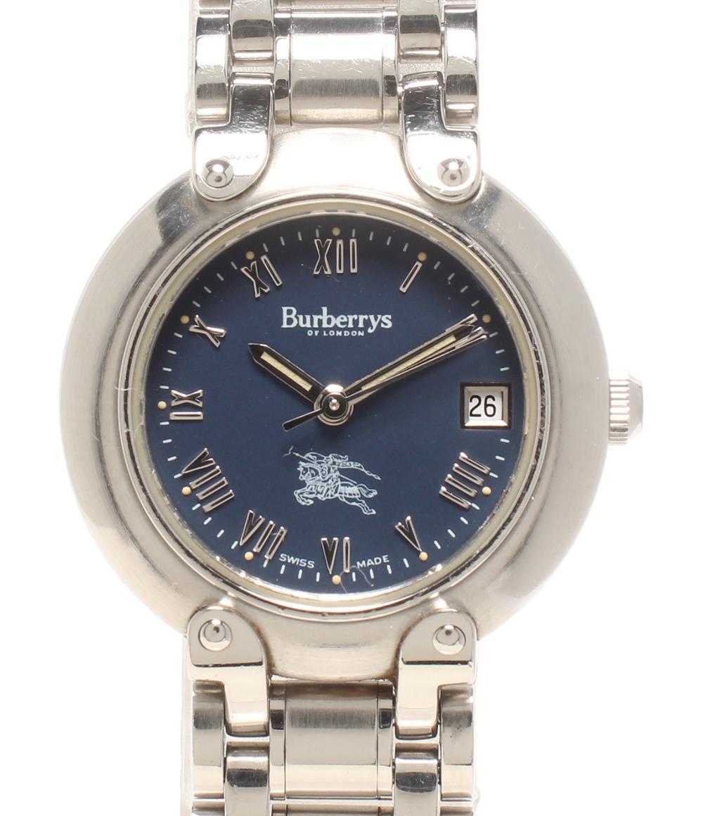 BURBERRY 腕時計 クオーツ ネイビー系 11000L レディース バーバリー