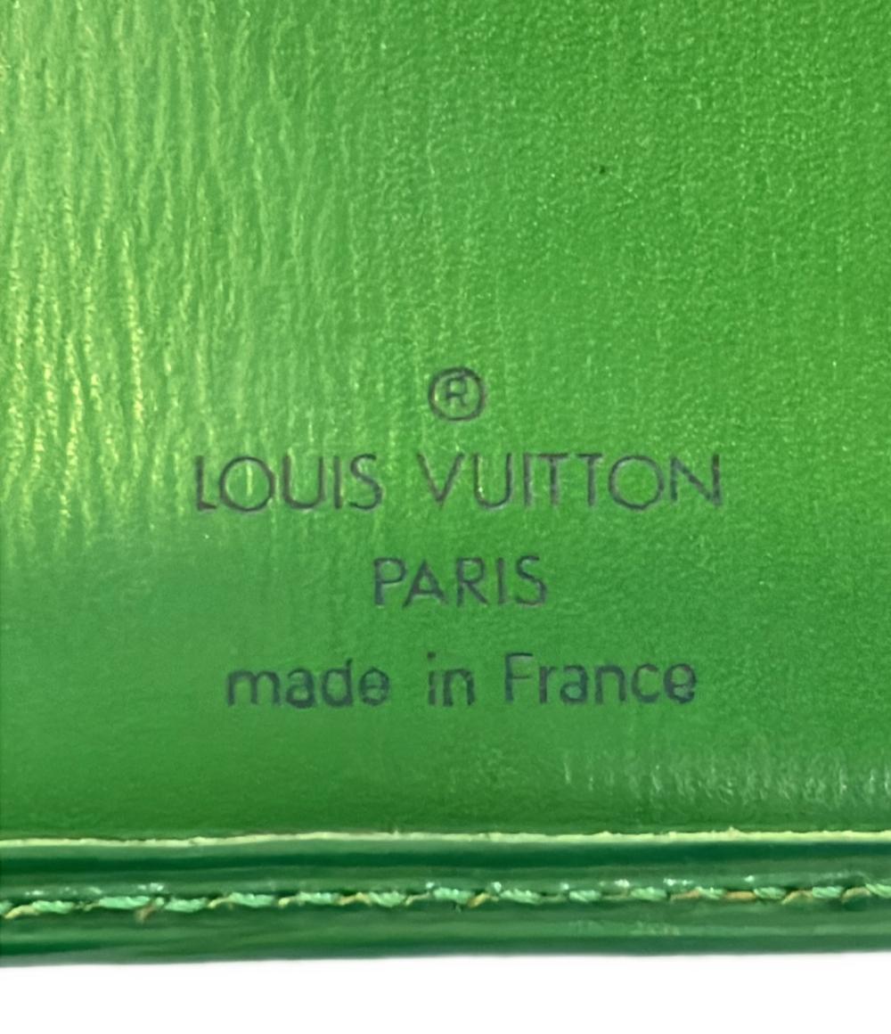 ルイヴィトン 二つ折り財布 ポルトビエ コンパクト エピ ボルネオグリーン M63554 レディース LOUIS VUITTON