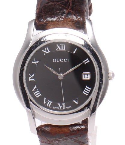 GUCCI 腕時計 クオーツ ブラック 5500M メンズ グッチ