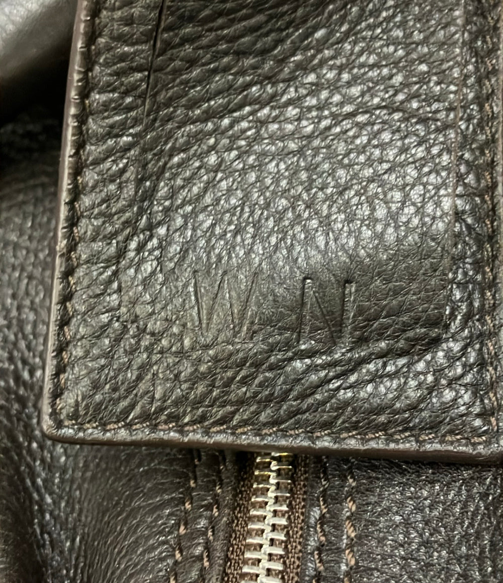 Ermenegildo Zegna 2WAY ボストンバッグ ショルダーバッグ 斜め掛け メンズ エルメネジルドゼニア