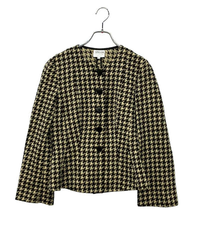 ARMANI COLLEZIONI ノーカラージャケット レディース SIZE 40 (S) アルマーニコレッツォーニ