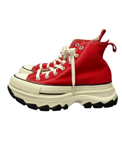 美品 CONVERSE ハイカット厚底スニーカー オールスター トレックウェーブ ハイ 1SD474 レディース SIZE 24.0 コンバース