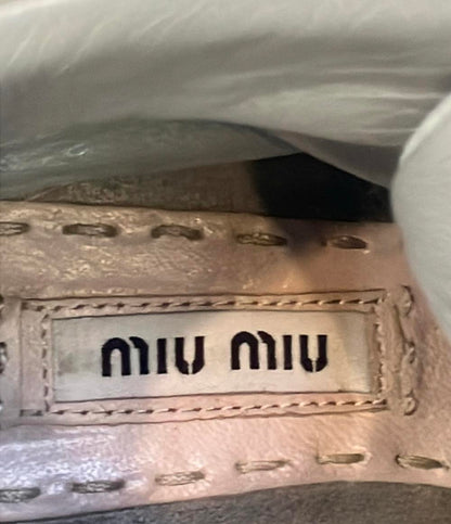 Miu Miu ハイカットスニーカーウェッジソール レディース SIZE 35.5 (S) ミュウ ミュウ