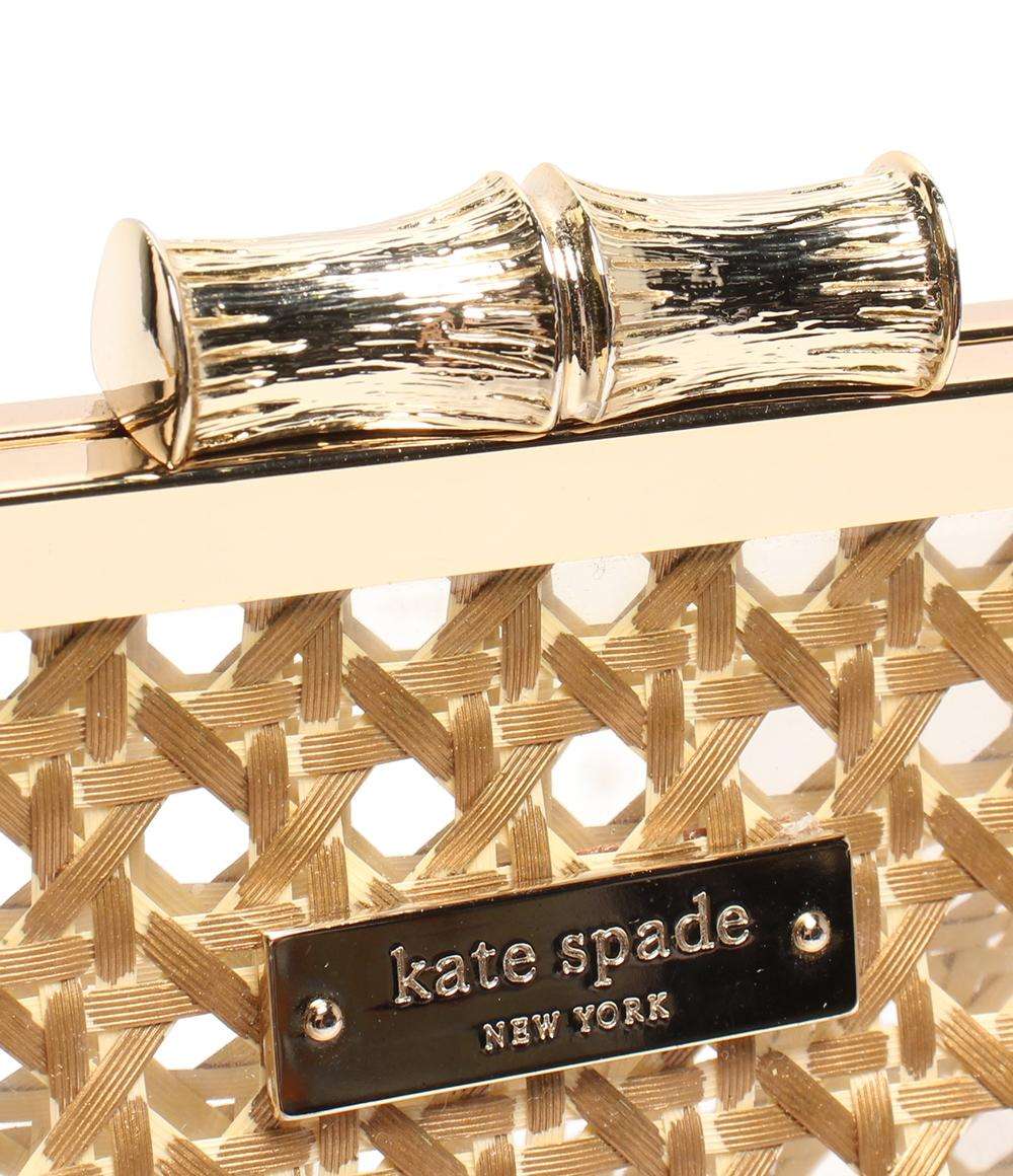 美品 ケイトスペード 2wayチェーンショルダーバッグ 斜め掛け クラッチバッグ がま口 レディース Kate Spade