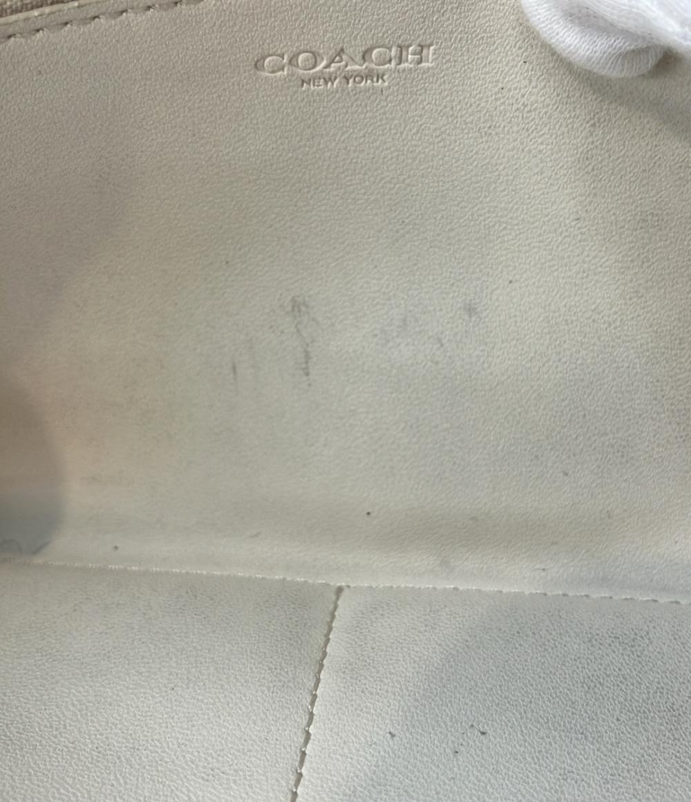 コーチ ラウンドファスナー長財布 シグネチャー レディース COACH