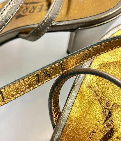 サルヴァトーレフェラガモ アンクルストラップサンダル レディース SIZE 7 1/2 (XL) Salvatore Ferragamo