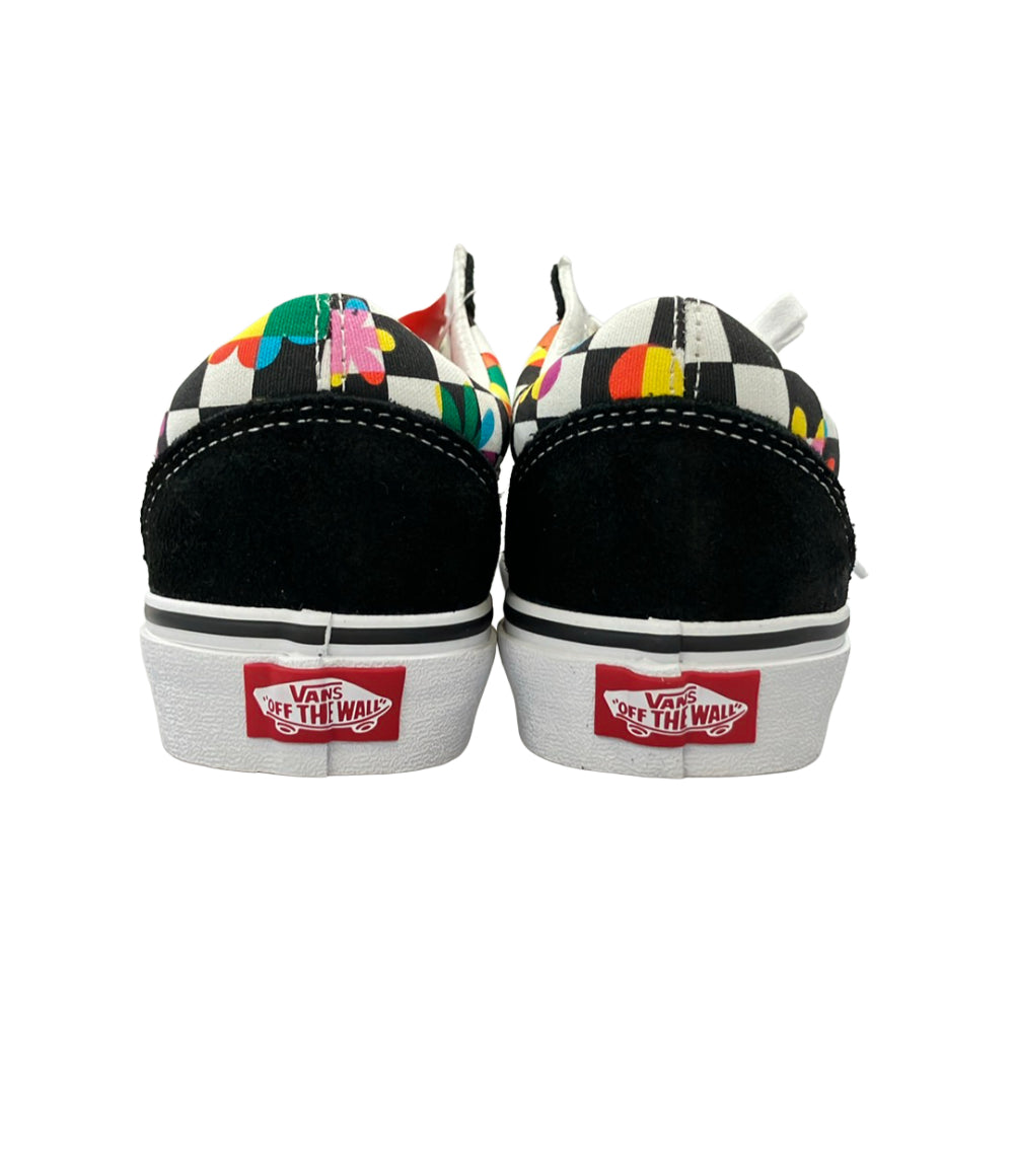 美品 VANS ローカットスニーカー Old Skool フローラル チェッカーボード レディース SIZE 22.5 (S) バンズ