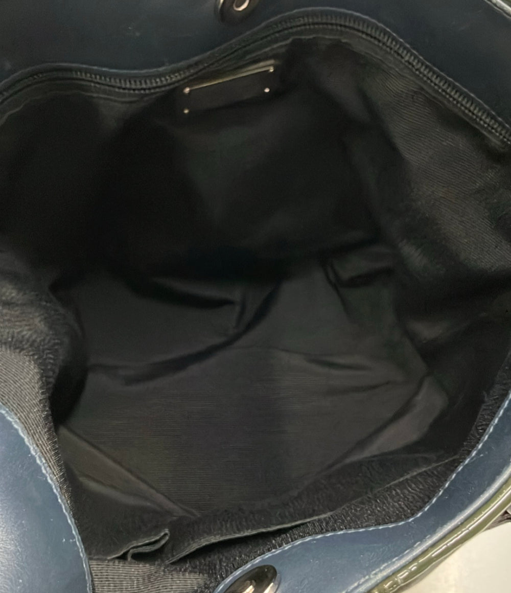 Salvatore Ferragamo トートバッグ 肩掛け リボン エナメル ヴァラ AB-21 B624 レディース サルヴァトーレフェラガモ