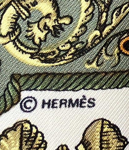 HERMES スカーフ カレ45 シルク100% 白い馬に跨ったルイ14世 レディース エルメス
