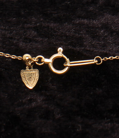 美品 agete ネックレス K18 ダイヤ 0.06ct レディース アガット