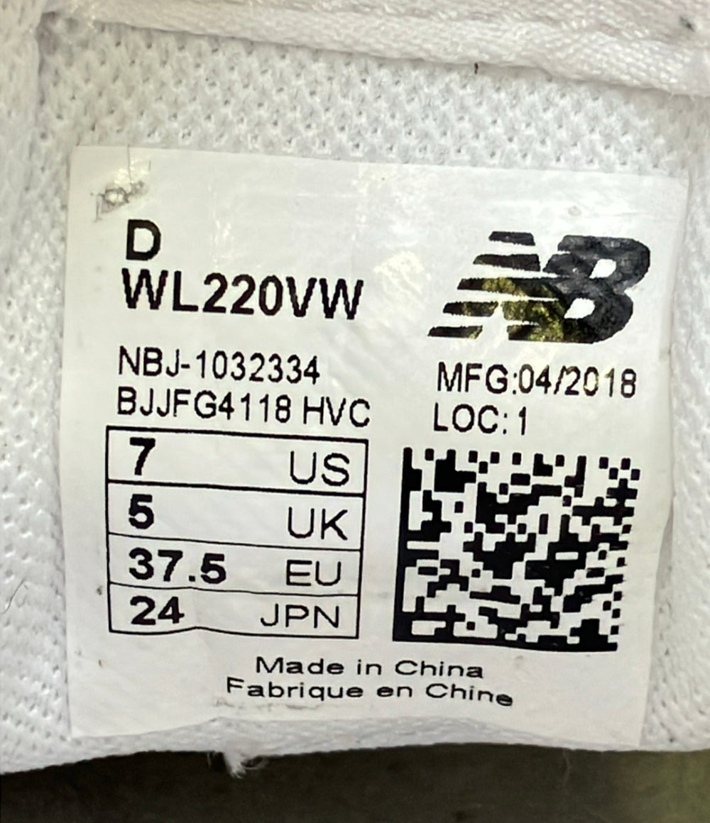 NEW BALANCE ローカットスニーカー WL220VW レディース SIZE 24.0 ニューバランス