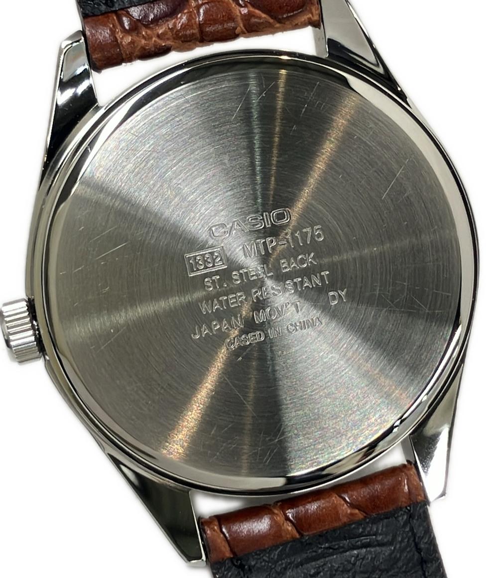 美品 CASIO 腕時計 クオーツ ゴールド MTP-1175 メンズ カシオ