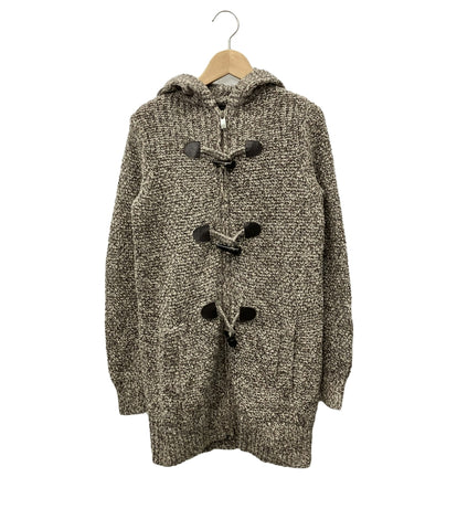 ニットダッフルコート BARK(バーク) ニットダッフルコート ブラック