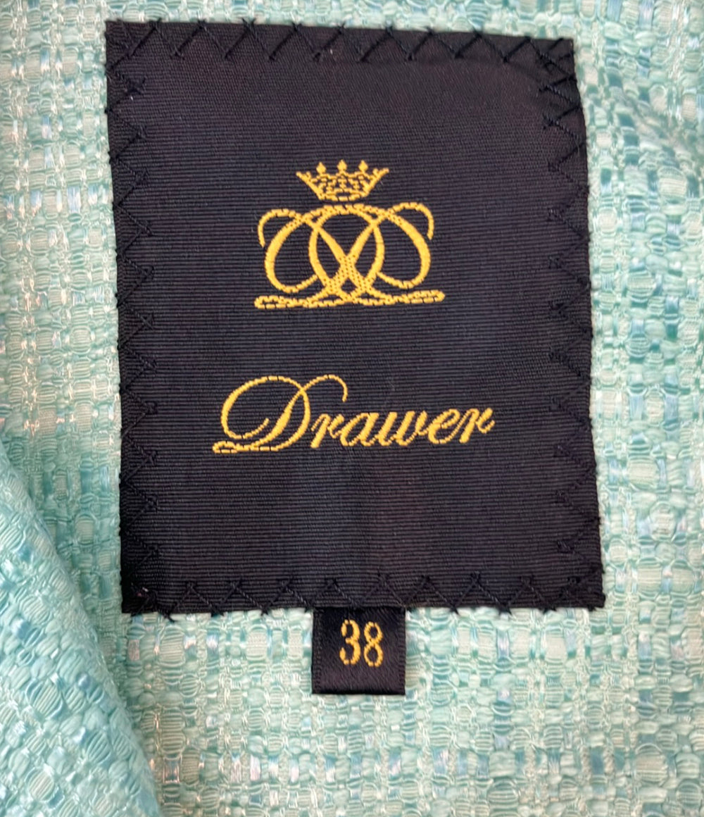 Drawer ツイードテーラードジャケット　38 サイズ Drawer テーラードジャケット コットンツイード 6522-299-0776