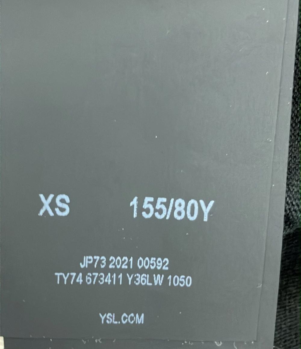 サンローラン 半袖Tシャツ ダメージ加工 TY74 673411 Y36LW 1050 メンズ SIZE XS SAINT LAURENT