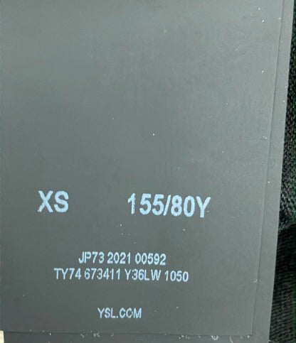 サンローラン 半袖Tシャツ ダメージ加工 TY74 673411 Y36LW 1050 メンズ SIZE XS SAINT LAURENT