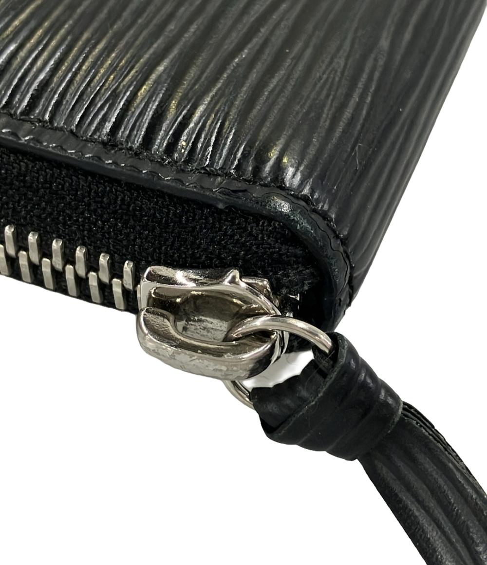 美品 ルイヴィトン エピ ノワール ジッピーウォレット クレマンス　長財布 LOUIS VUITTON ルイヴィトン 長財布 エピ ジッピーウォレット 箱付き