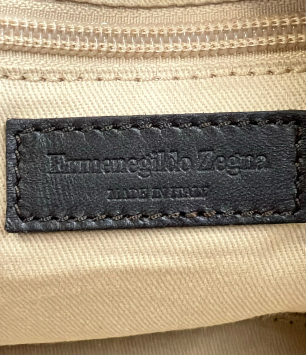 Ermenegildo Zegna 2WAY ボストンバッグ ショルダーバッグ 斜め掛け メンズ エルメネジルドゼニア